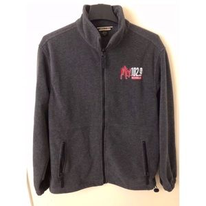 North End Men's Gray Sweatshirt Fleece Jacket